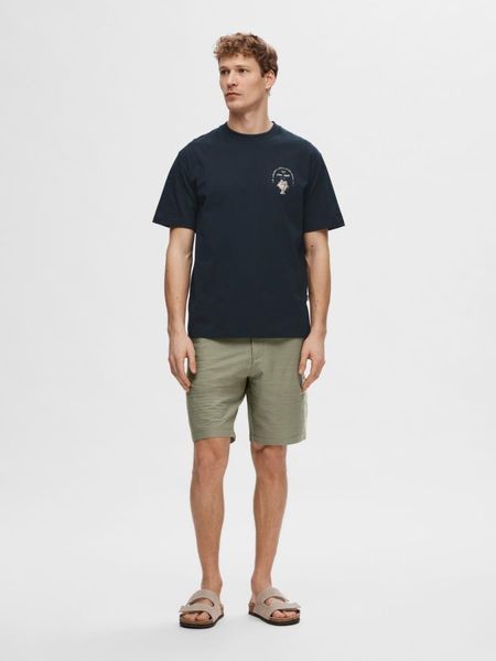 Selected Homme T-shirt with print - blue (186839)