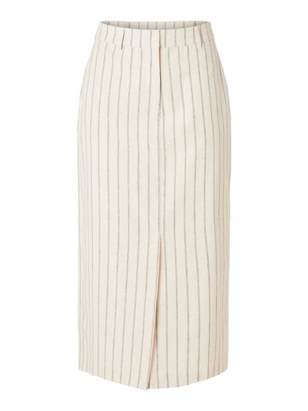 Selected Femme Pencil skirt with stripes - gray (200210001)