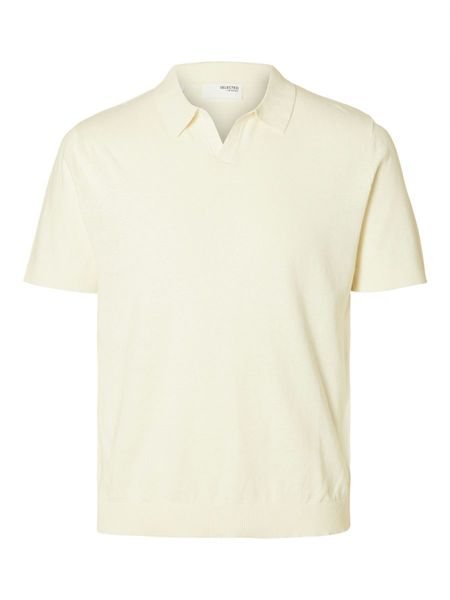 Selected Homme Leinen Polo - beige (178372)
