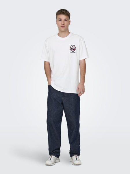 Only & Sons T-Shirt Popeye - white (209112)