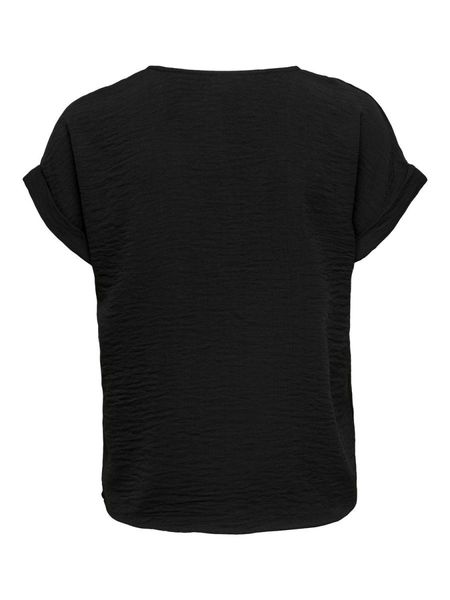 JDY T-shirt avec col en V - noir (177911)