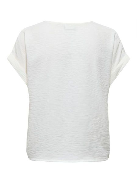 JDY T-shirt avec col en V - blanc (177922)