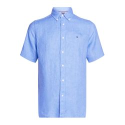 Tommy Hilfiger Regular Fit : Kurzarmhemd aus Leinen - blau (C30)