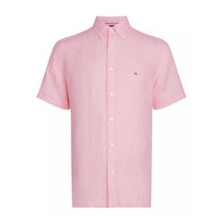 Tommy Hilfiger Regular fit: short-sleeved linen shirt - pink (TJS)