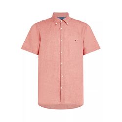 Tommy Hilfiger Regular fit: short-sleeved linen shirt - pink (TJ5)