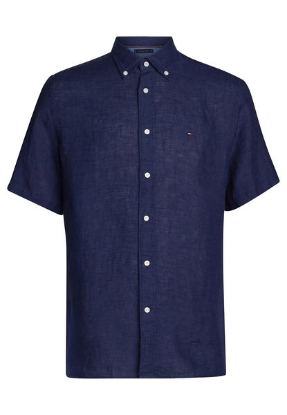 Tommy Hilfiger Regular fit : chemise en lin - bleu (DCC)