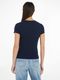 Tommy Jeans T-shirt with ribbed texture  - blue (C1G)