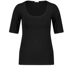 Gerry Weber Collection Top with mid-length sleeves and a wide neckline  - black (11000)
