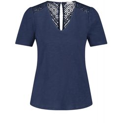 Gerry Weber Collection T-Shirt avec dentelle délicate - bleu (80936)
