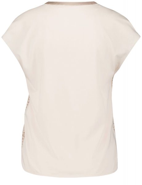 Gerry Weber Collection T-shirt à manches courtes avec détails au crochet - beige (90138)