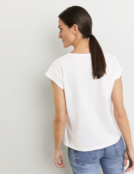 Gerry Weber Collection Short sleeve top - beige/white (99700)