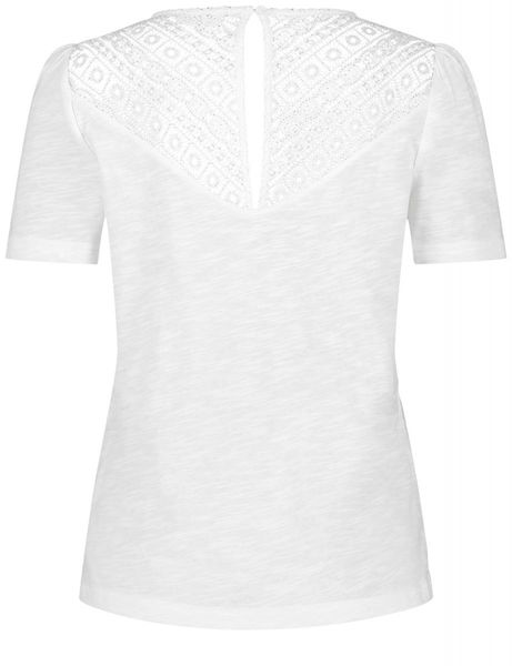 Gerry Weber Collection T-Shirt avec dentelle délicate - blanc/gris (99700)