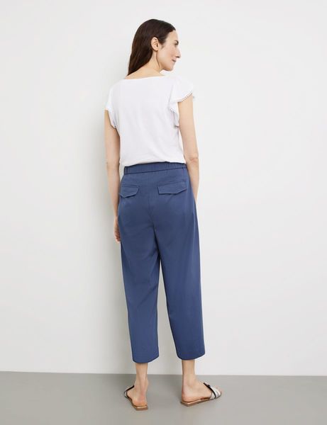 Gerry Weber Collection Culottes with a stretch waistband at the back  - blue (80936)