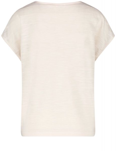 Gerry Weber Collection Blusenshirt mit Material-Patch - beige/weiß (09088)