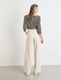 Gerry Weber Collection Flowing Marlene trousers   - beige/white (90118)