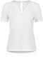 Gerry Weber Collection Short-sleeved shirt with delicate lace - white/gray (99700)