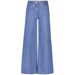 Gerry Weber Edition Jeans aus Baumwoll-Leinen - blau (85800)