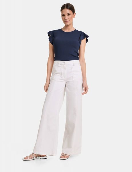 Gerry Weber Edition Cotton-linen jeans - white (99700)