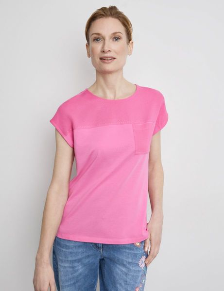 Gerry Weber Edition T-Shirt mit Brusttasche - pink (30325)