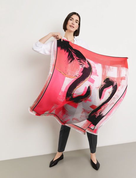 Gerry Weber Edition Softes Tuch mit Flamingomotiv - pink (03018)