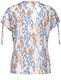 Gerry Weber Edition Patterned short sleeve top with gathers  - beige/white (09069)