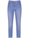 Gerry Weber Edition Jeans 7/8 avec effet washed-out - bleu (858002)