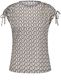 Gerry Weber Edition Patterned short sleeve top with gathers  - black/white (01099)