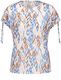 Gerry Weber Edition Patterned short sleeve top with gathers  - beige/white (09069)