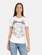 Gerry Weber Edition T-shirt avec imprimé nautique sur le devant - beige/blanc (99700)