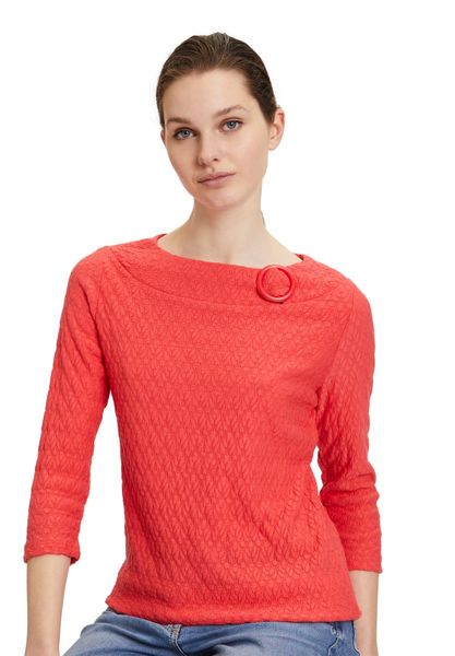 Betty Barclay T-Shirt avec structure - rouge (4054)