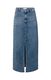 Yaya Denim maxi skirt with slit - blue (99299)