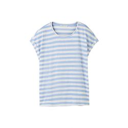 Tom Tailor Denim T-shirt with striped pattern - white/blue (35332)