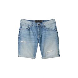 Tom Tailor Denim Regular Shorts mit recycelter Baumwolle - blau (10122)