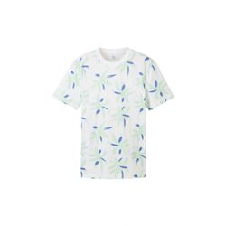 Tom Tailor Denim Allover print t-shirt - white/blue (35494)