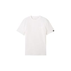 Tom Tailor Denim T-Shirt mit Brusttasche - weiß (20000)