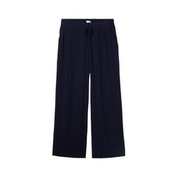 Tom Tailor culotte crinkle pants - blue (10668)