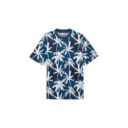 Tom Tailor Denim T-shirt with all-over print - blue (35500)