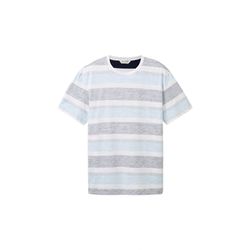 Tom Tailor T-shirt with striped pattern - blue (35652)