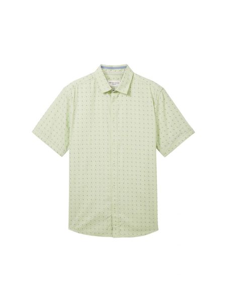 Tom Tailor Shirt with all-over print - green (35377)