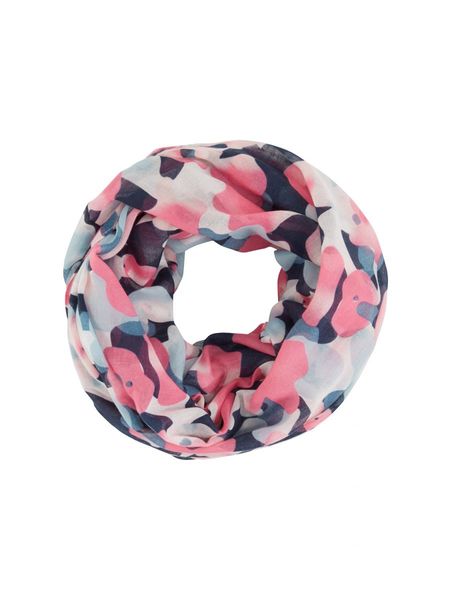 Tom Tailor Loop scarf with recycled polyester - pink (35290)