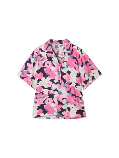 Tom Tailor Printed shortsleeve blouse - pink (35290)