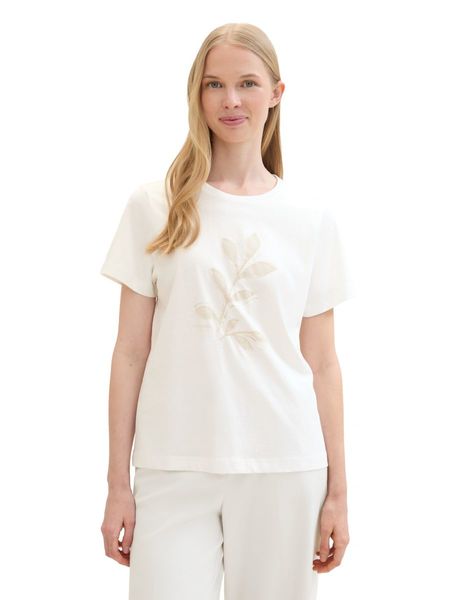 Tom Tailor T-Shirt mit Print - weiß (10315)
