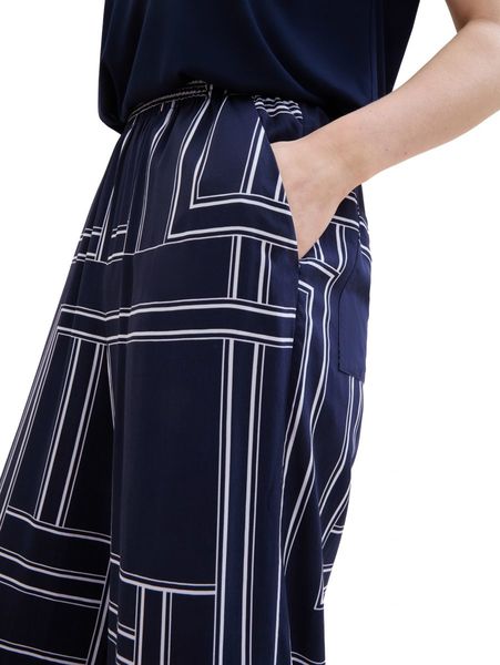 Tom Tailor Loose fit palazzo pants - blue (35284)