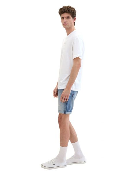 Tom Tailor Denim Regular Shorts mit recycelter Baumwolle - blau (10122)