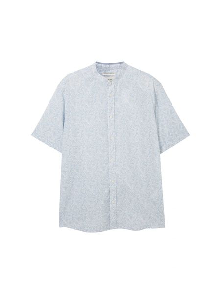 Tom Tailor Short-sleeved shirt with print - blue (35367)