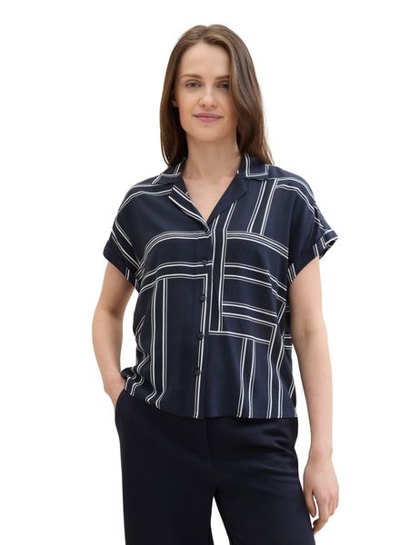 Tom Tailor Blouse with print - blue (35284)