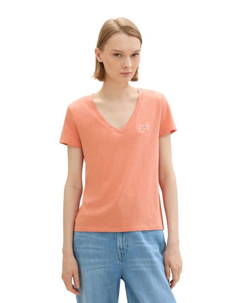 Tom Tailor Denim T-shirt en coton bio - orange (35155)