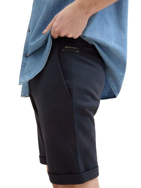 Tom Tailor Denim Slim Piqué Chino Shorts - blau (10668)
