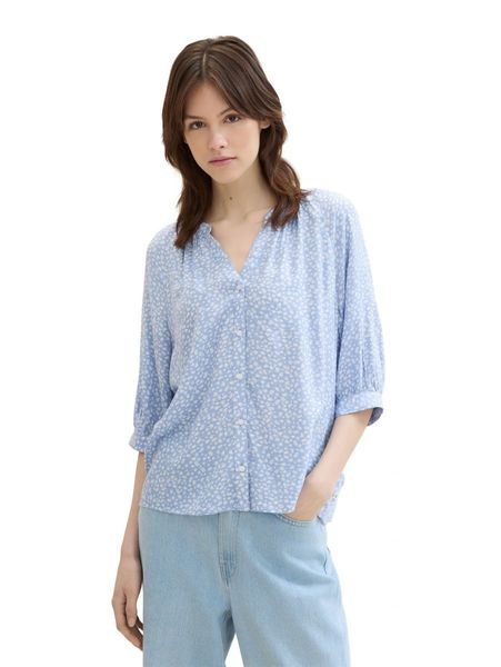 Tom Tailor Denim Blouse with balloon sleeves - blue (35325)