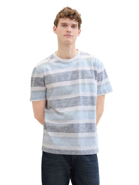 Tom Tailor T-shirt with striped pattern - blue (35652)